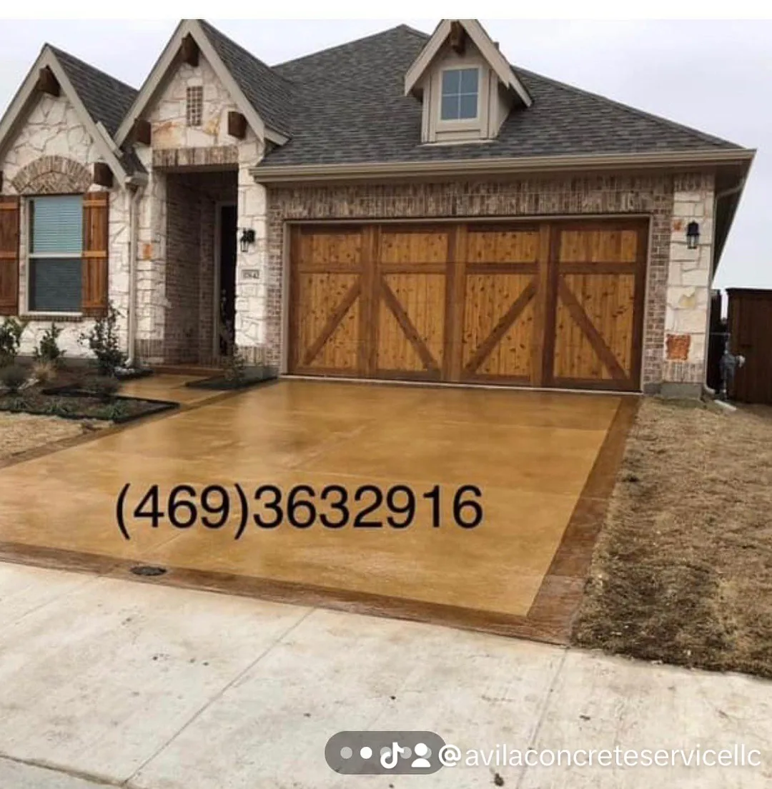Concrete Driveways project by Avila Concrete Service